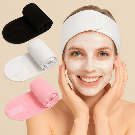 Bandeau Cosmétiques Réglable – Confort , Élégance pour votre Routine Beauté
